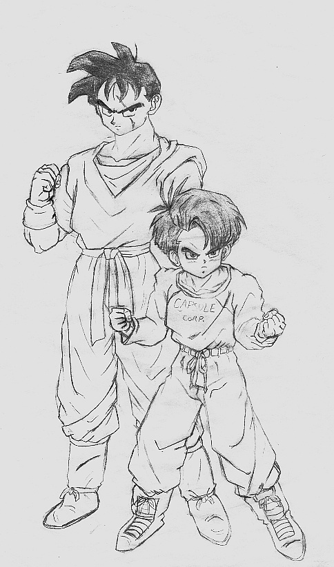 mirai gohan and trunks by Maiden-of-the-Moonlight