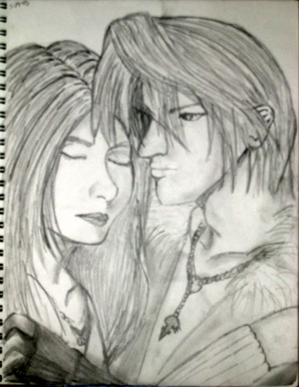 Squall and Rinoa by Makenshi