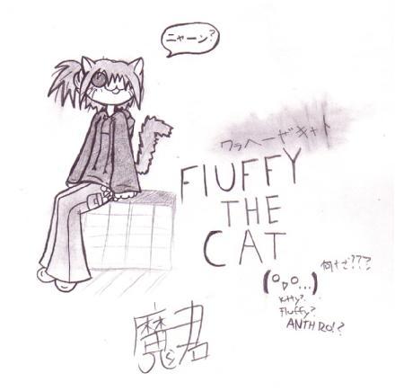Fluffy the cat o_O by Makun
