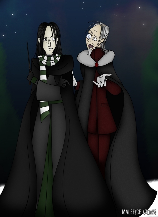 Snape and Karkaroff by Malefice