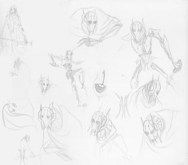 G. Grievous sketches by Malefice