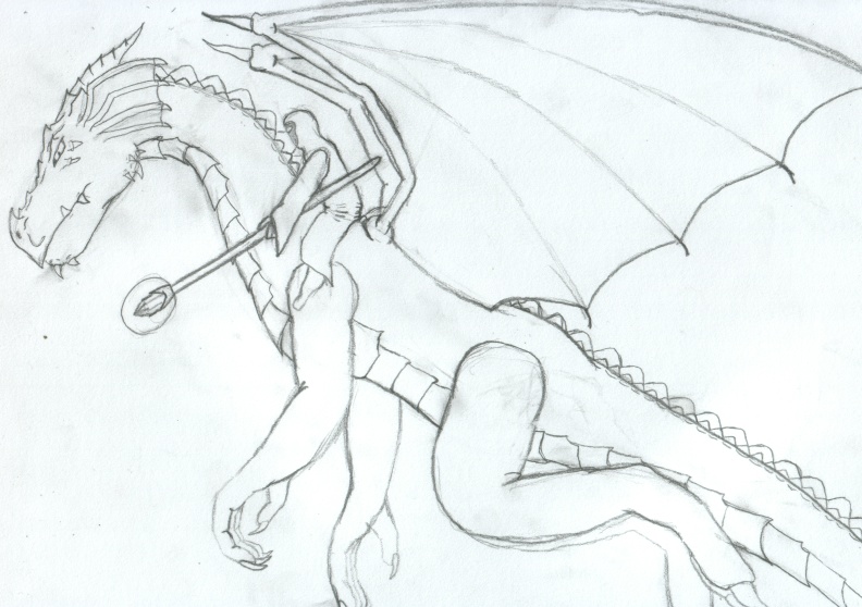 Dragon Rider(request for rudeperson_solookout) by Malevolent_Templar