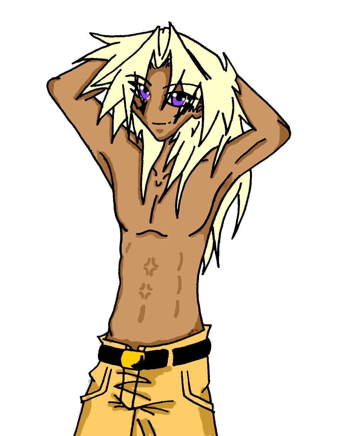 Malik's Too Sexy For His Shirt (colored) by Malik_fan_girl
