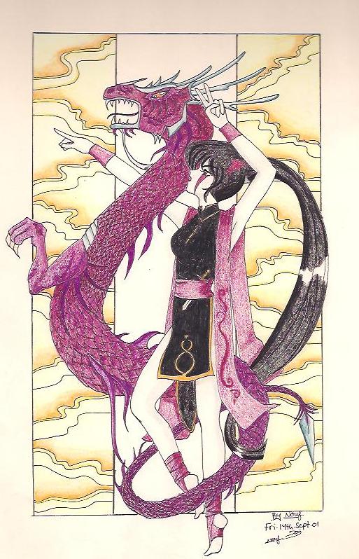 The warrior and the Dragon by Mamosha80