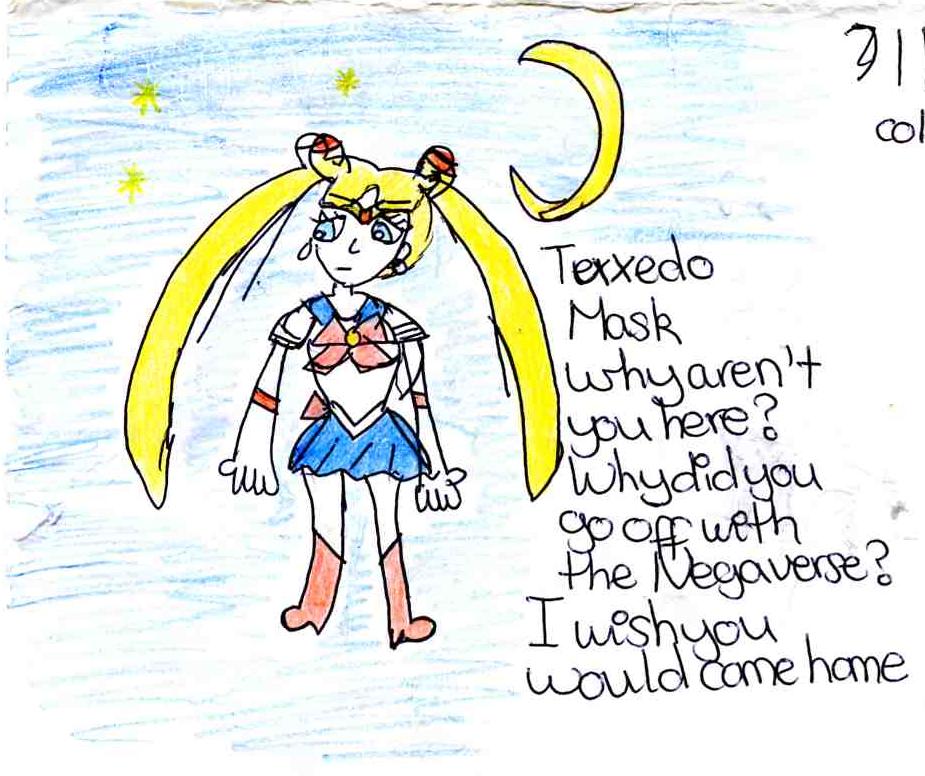 Sailor Moon missing TuxedoMask by Mandarin123