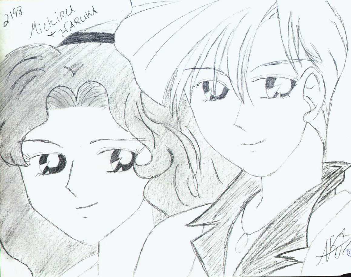 Haruka and Michiru by Manders