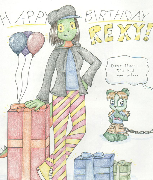 Happy Birthday,  Rexy! by MandyPandaa