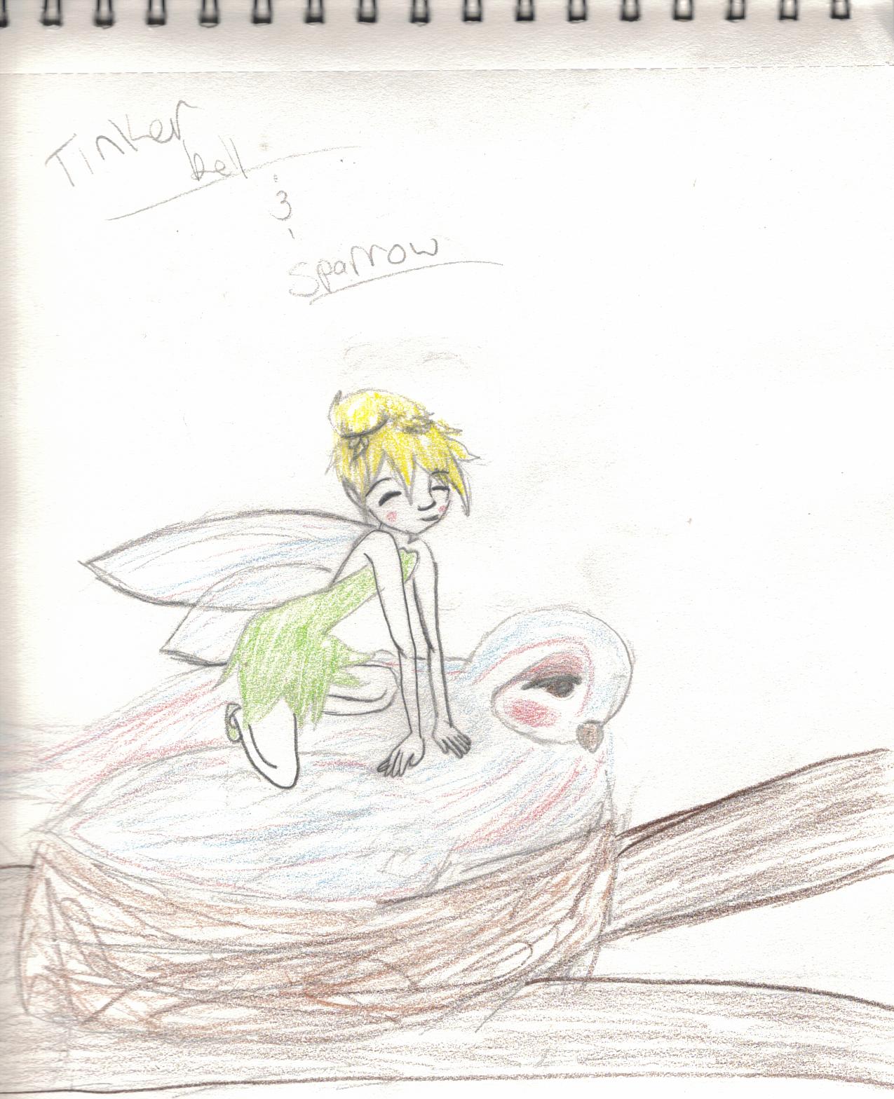Tinkerbell and a sparrow by Manga4ever