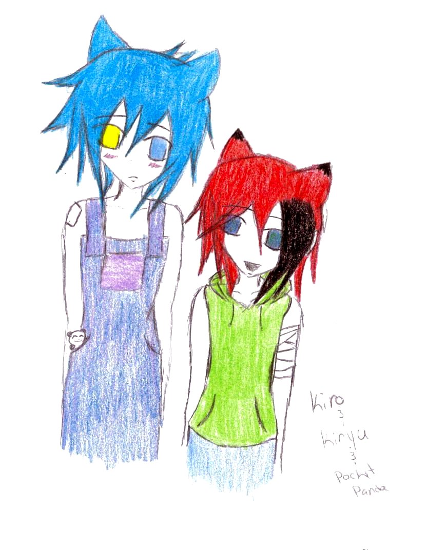 Kiro and Kiryu! (and Pocket Panda of course) by Manga4ever