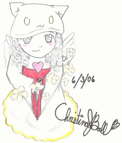 Cute Angelic Girl by MangaCreation