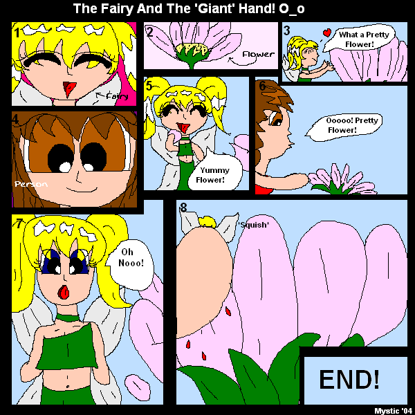 Fairy and the giant hand O_o by Mangolious_kiwi