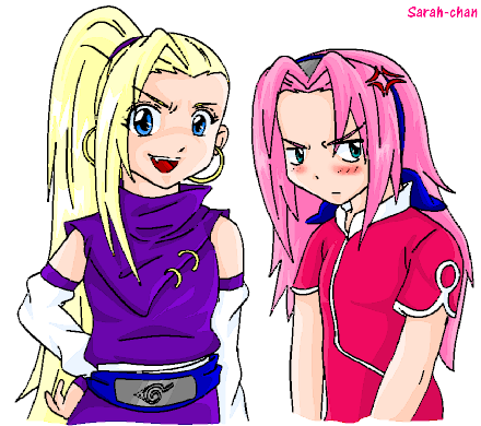 Ino and Sakura by Mao-chan