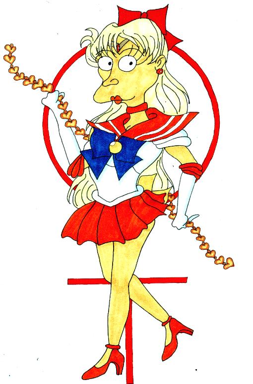 Sailor Venus Simpsons style by Marilyn