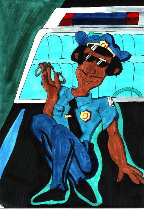 Saucy Cop Lou by Marilyn