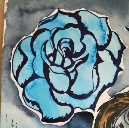 Blue rose by Marilyn