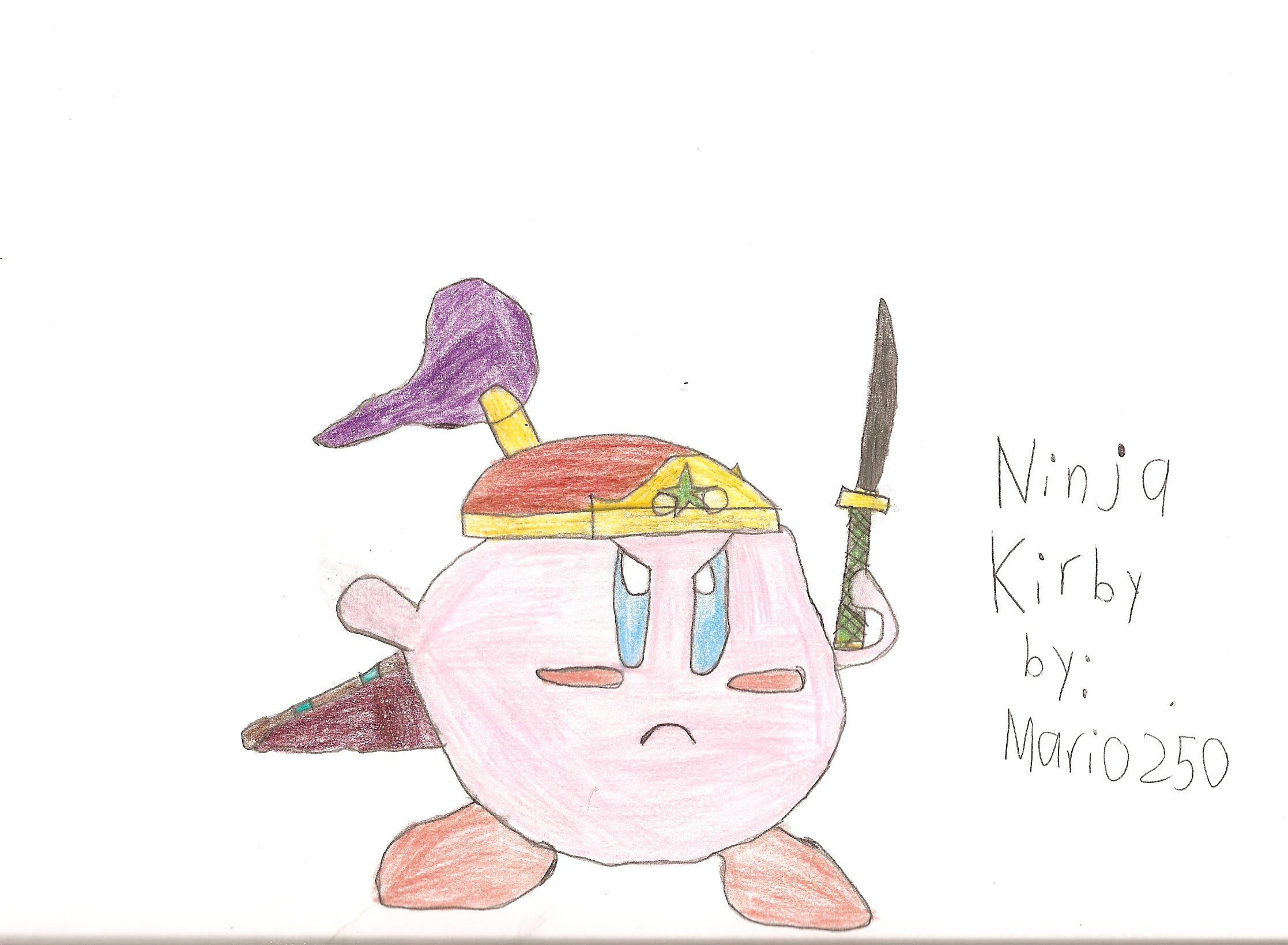 Ninja Kirby by Mario250