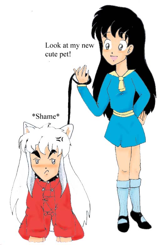 Kagome's new pet^^ by Marushi
