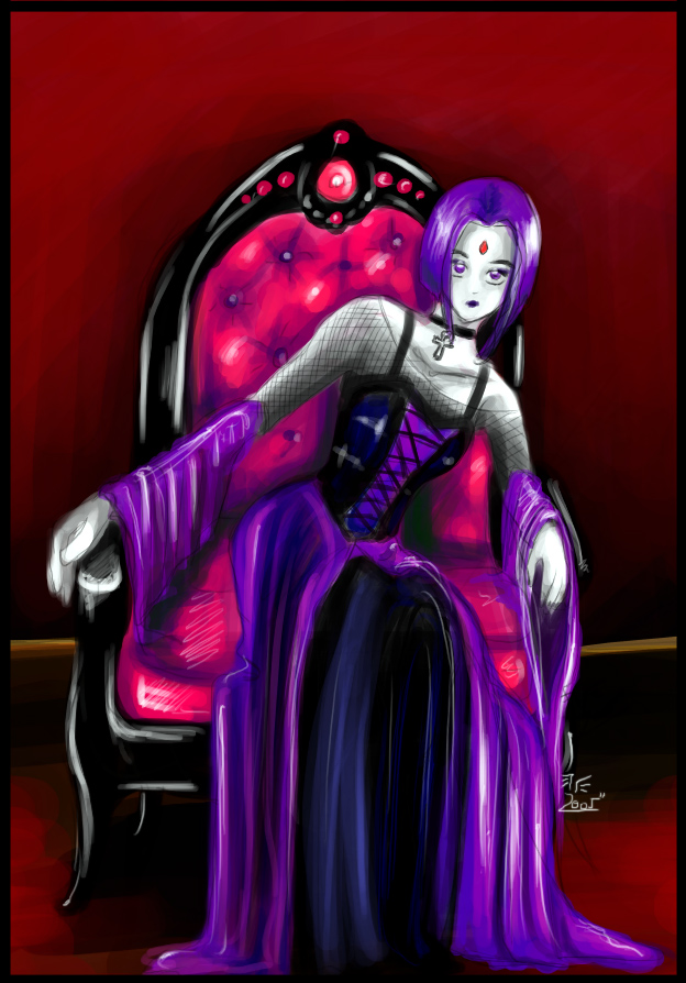 Chair-scene with Raven (leisure-outfit o_O) by Marvel