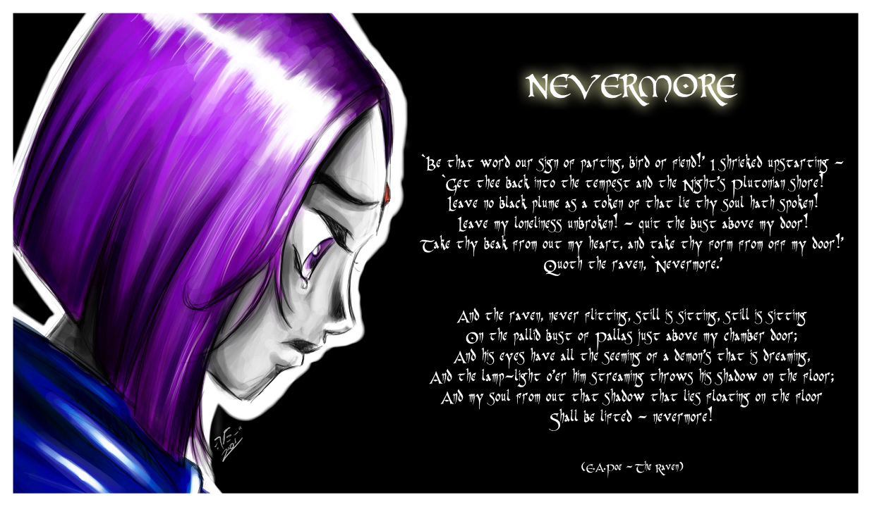 Nevermore - a poem to her solitude by Marvel