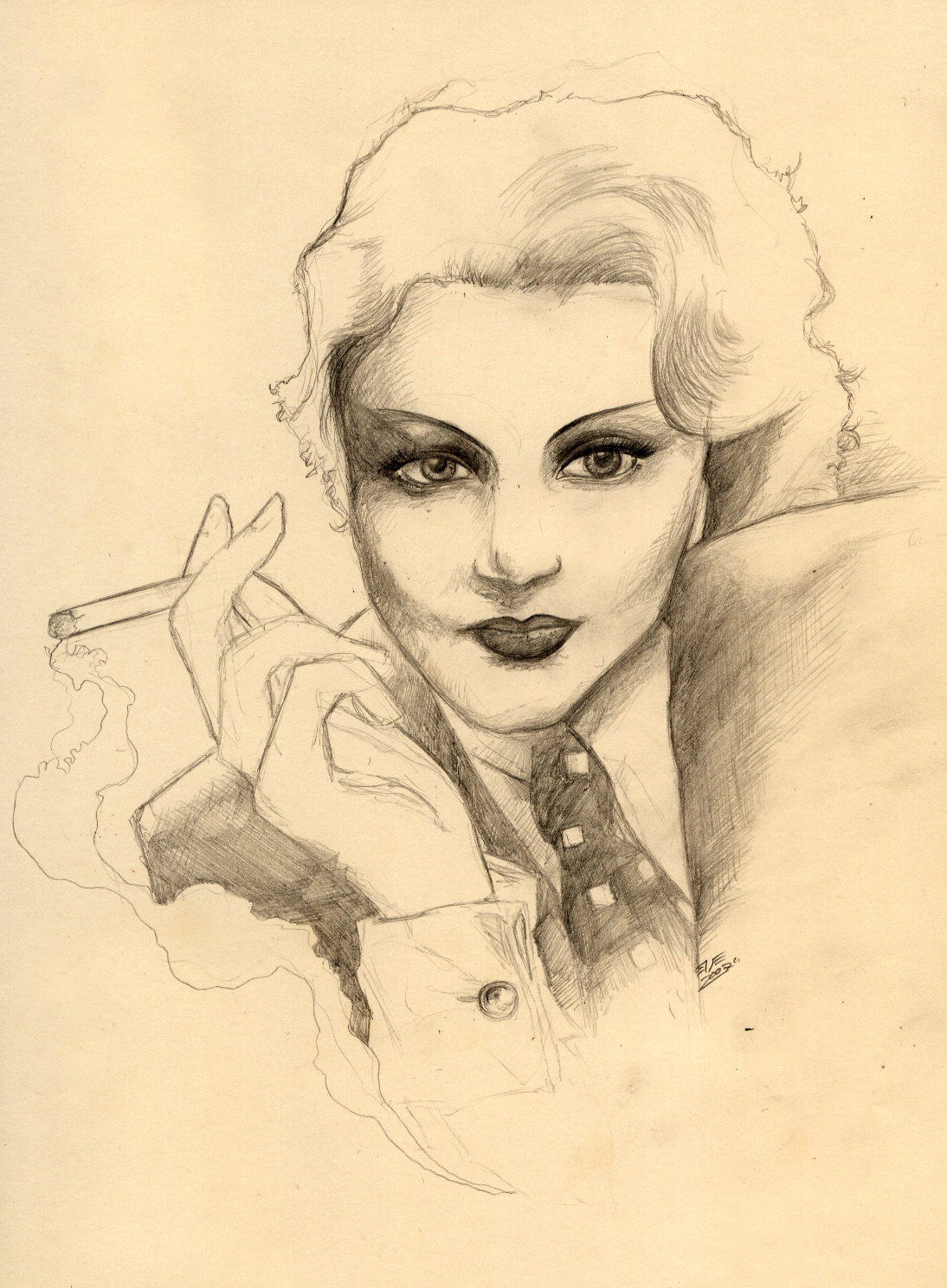 Marlene Dietrich by Marvel