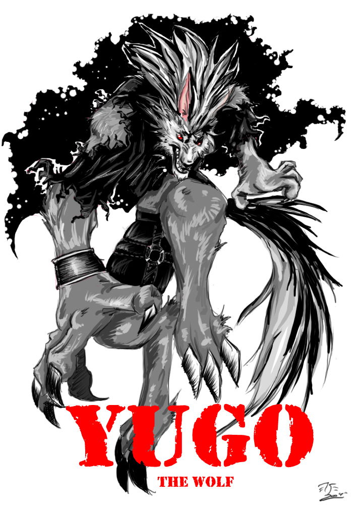 Yugo the wolf in gothic-style by Marvel