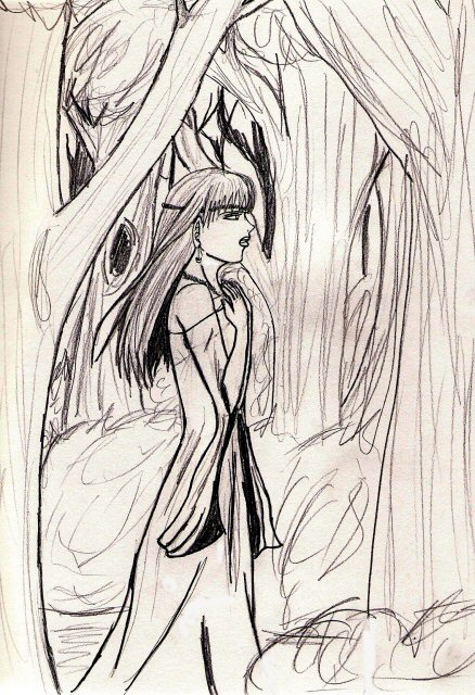 Lady of the Wood (need sum1 to color) by Masahiro_Seiji