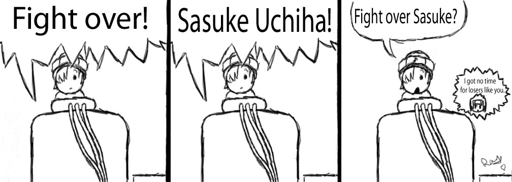 fight over Sasuke? by MasterSkushy