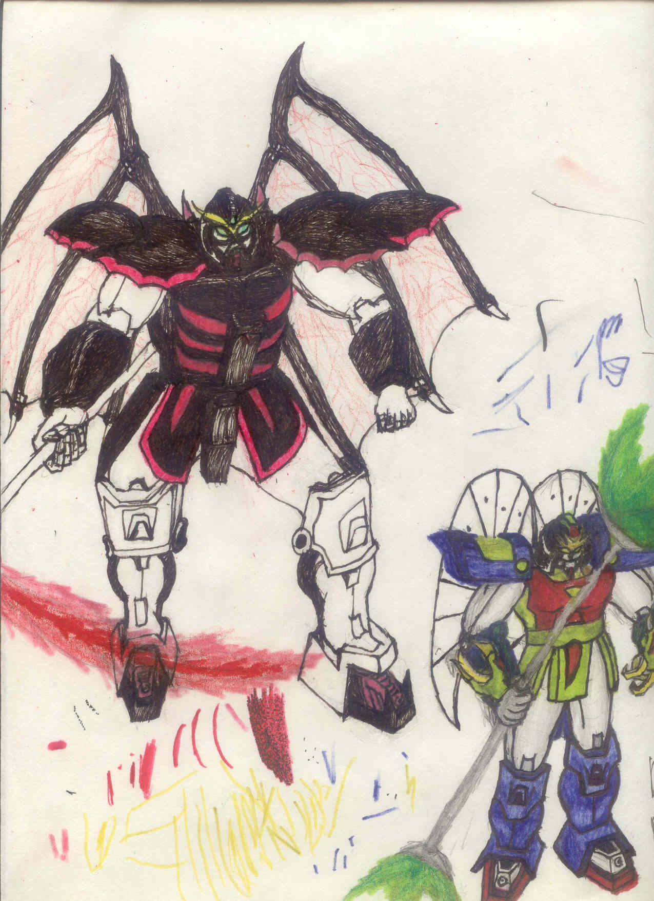 Gundams Death Sythe Hell and Altron I think by MasterTengu