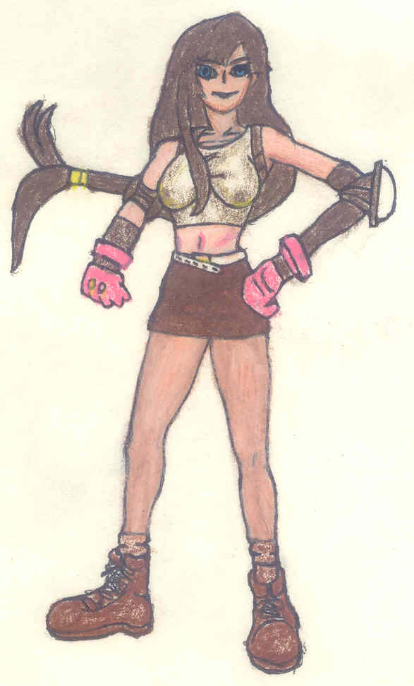 Tifa COLORED character by MasterTengu