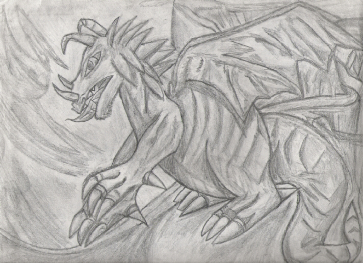 Dragon in Pencil by Master_Karen