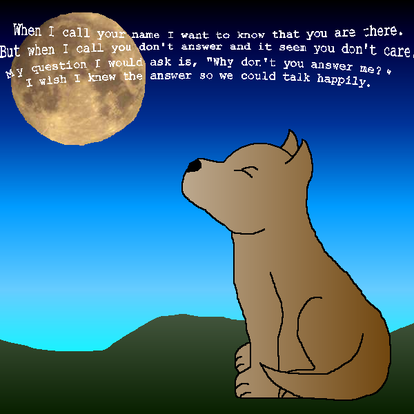 a cartoony howling wolf by Mat_monster_2000