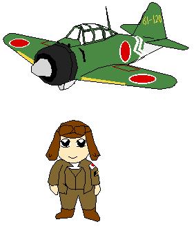 Chibi Japanese pilot by Matsuyama