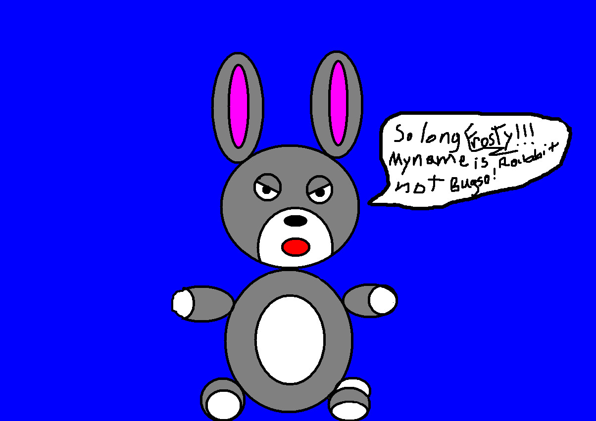 Rabbit stands up Rayman by MaxLightning1