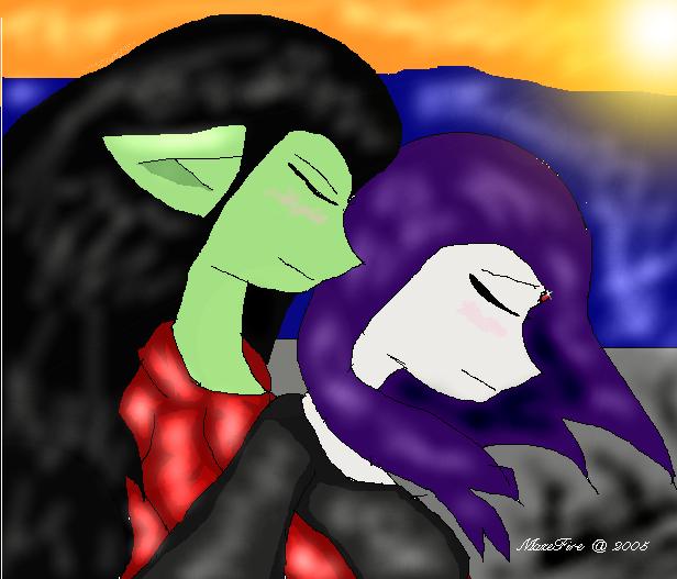 BB(In my form)XRaven-- Their Afternoon Comfort by Maze_Fire