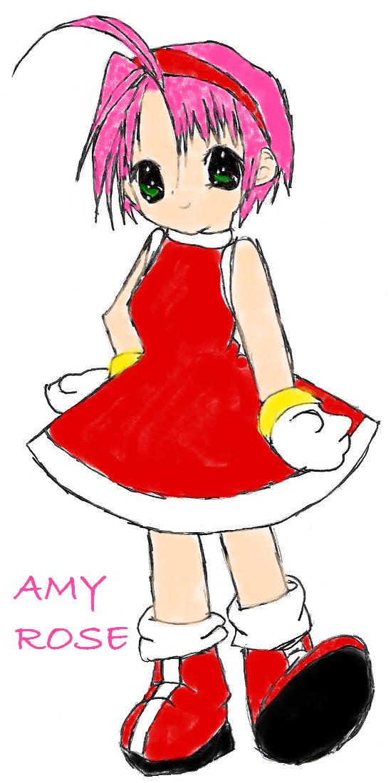 Amy Rose In Human Form by MeganMinamono