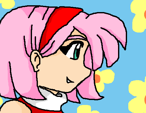 Amy Human (Done in MSPaint) by MeganuBunny