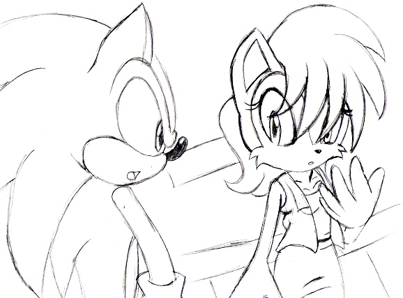 Sonic and Sally by MeganuBunny