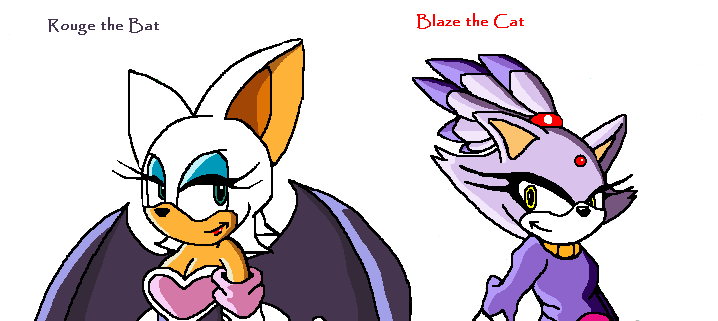 Blaze and Rouge by Megs-the-hedgehog