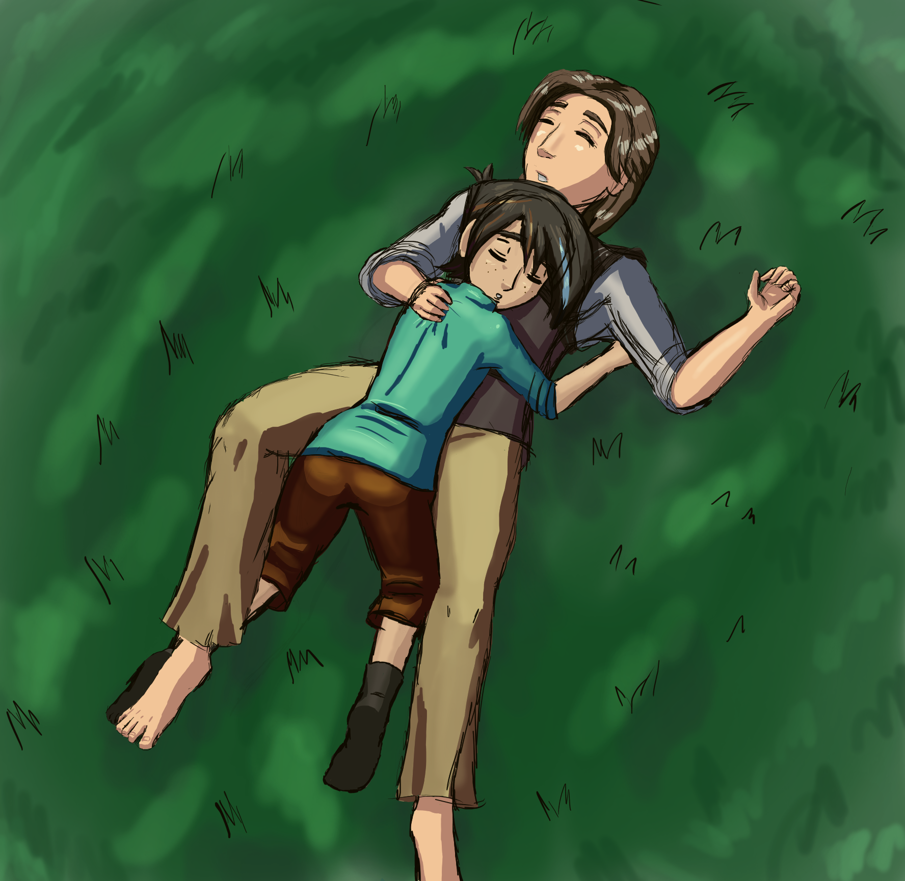 Sleeping Together by Meiguoren