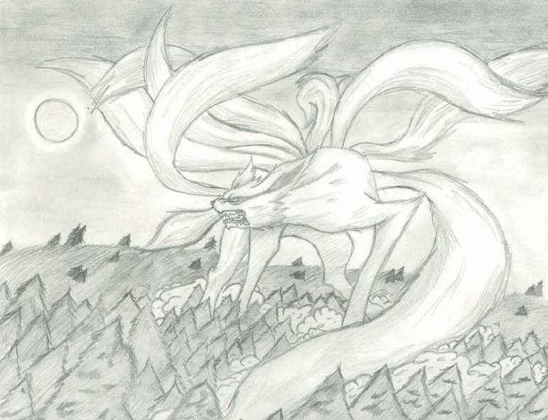 Nine Tailed Fox Demon by MeiningKhushrenada