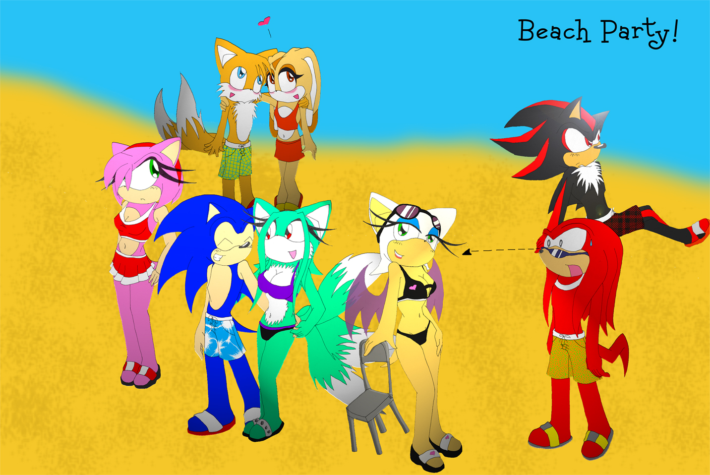 Sonic Beach Party! by MelTheFox