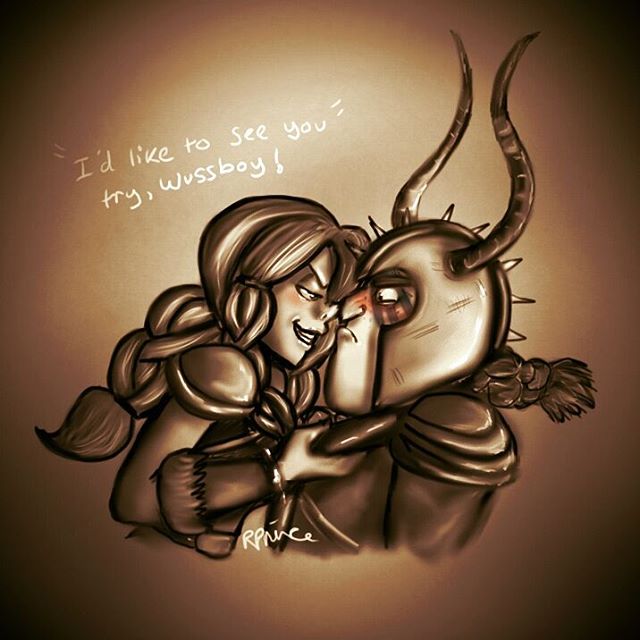 Dagur and Rae - I'd Like To See You Try Wussboy by MeltyCat