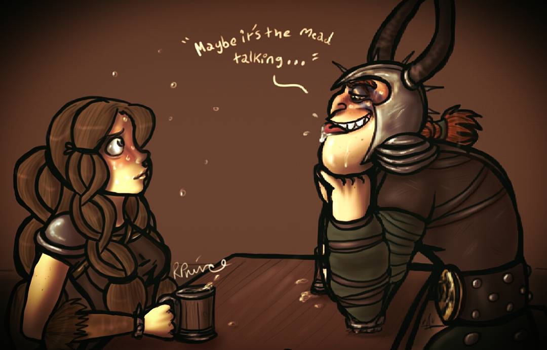 Dagur and Rae - Maybe It's The Mead Talking by MeltyCat