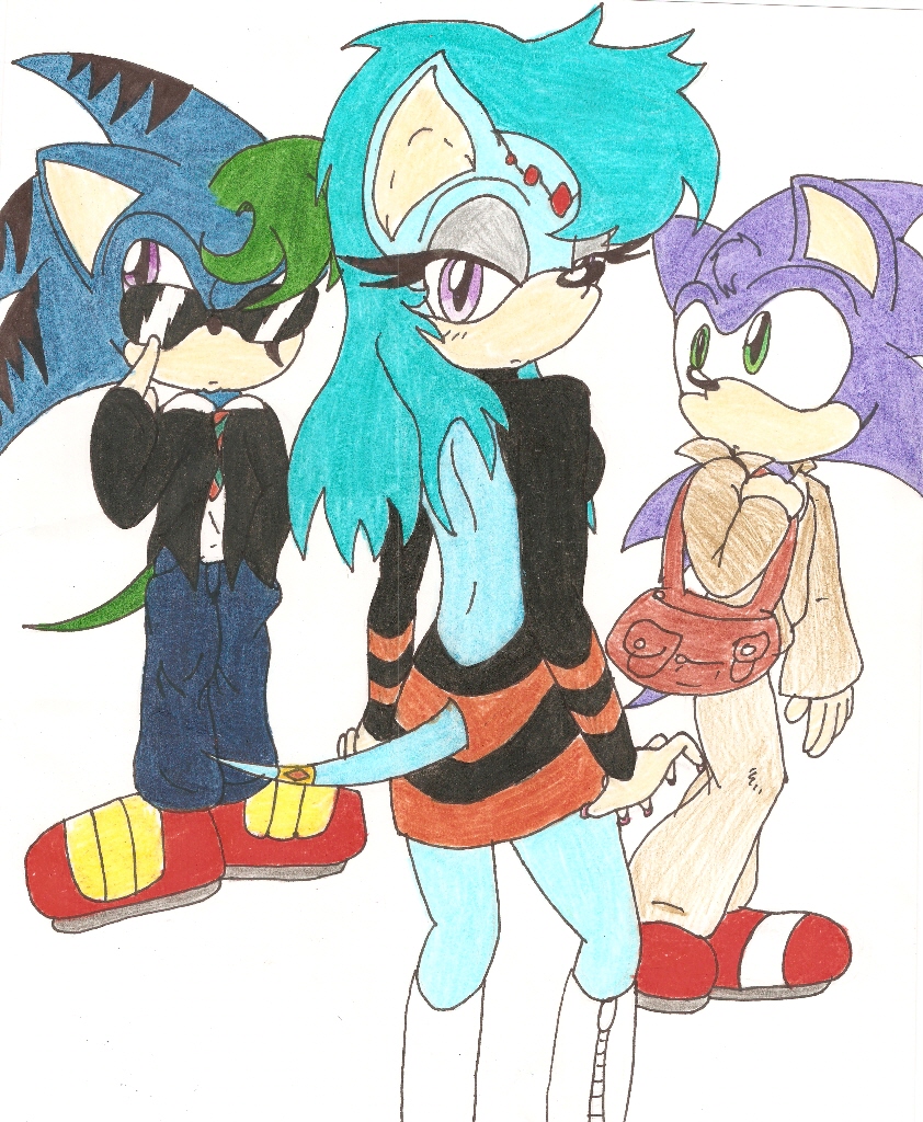 Butch, Misty, Sonic by Melvintomm