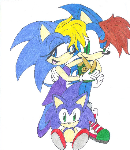 The Sonic family by Melvintomm