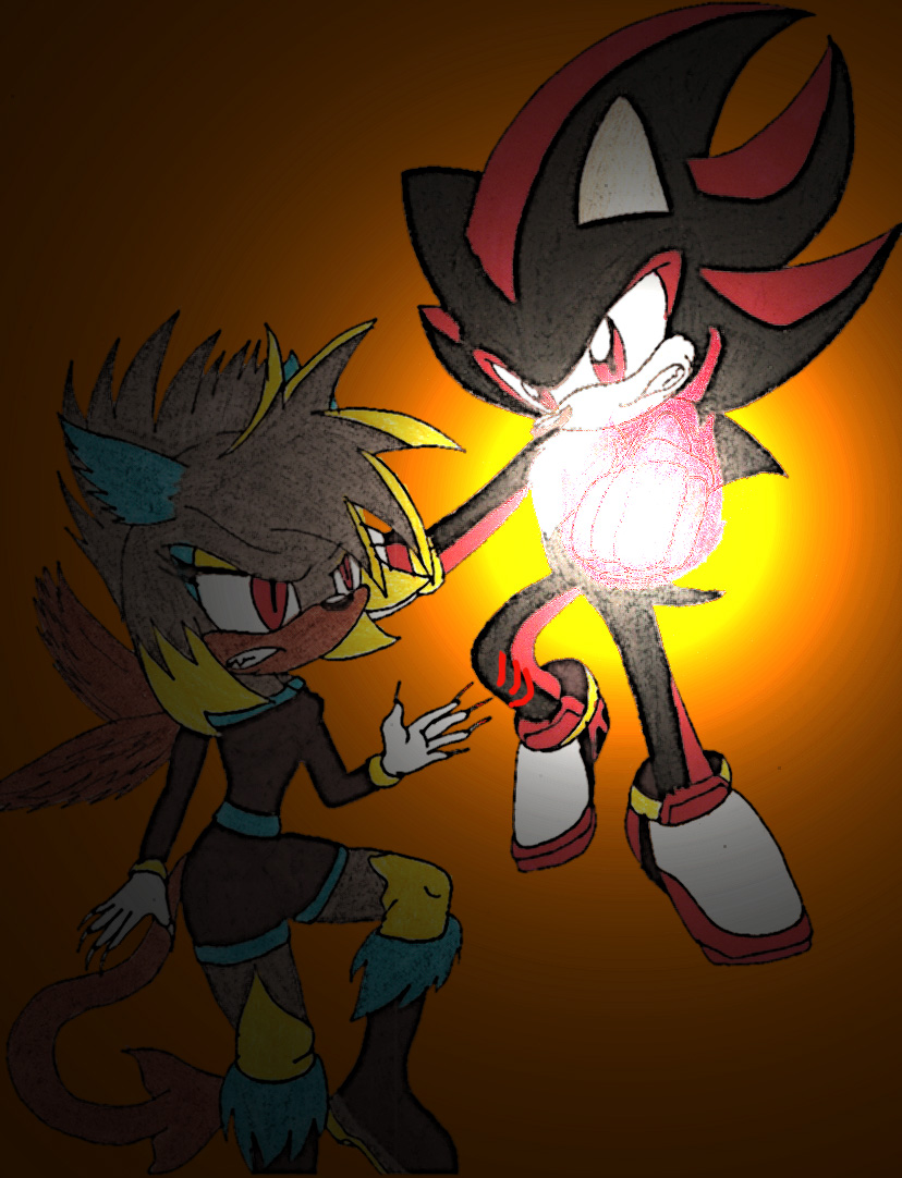 Shadow VS Claws the demon by Melvintomm