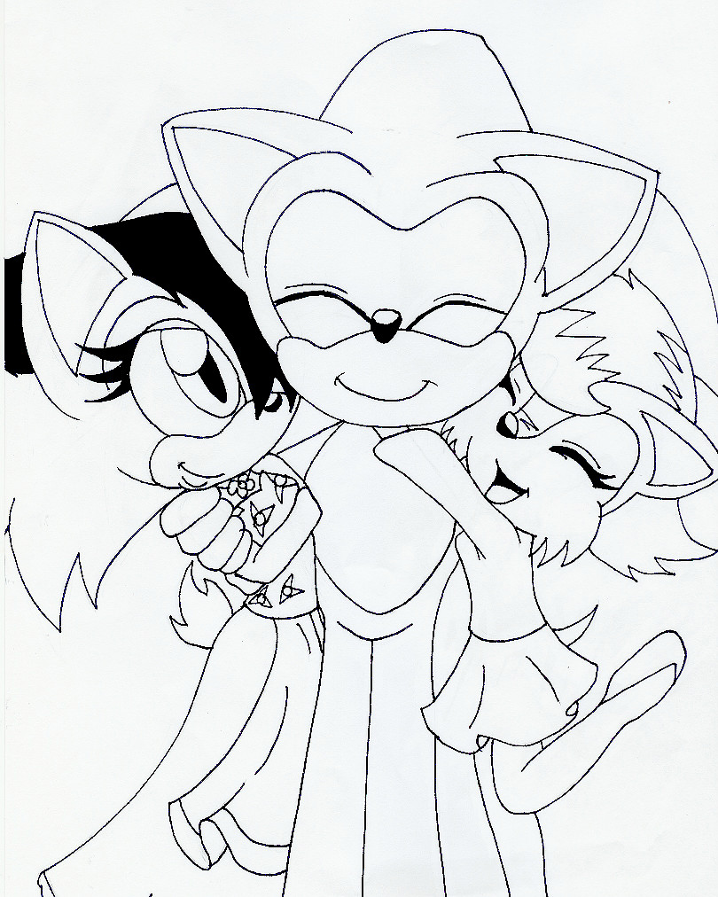 Sonic, Sonneca, and Sallie. :) by Melvintomm