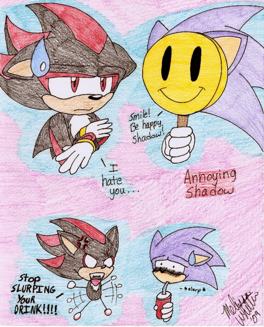 Sonic is annoying Shadow by Melvintomm