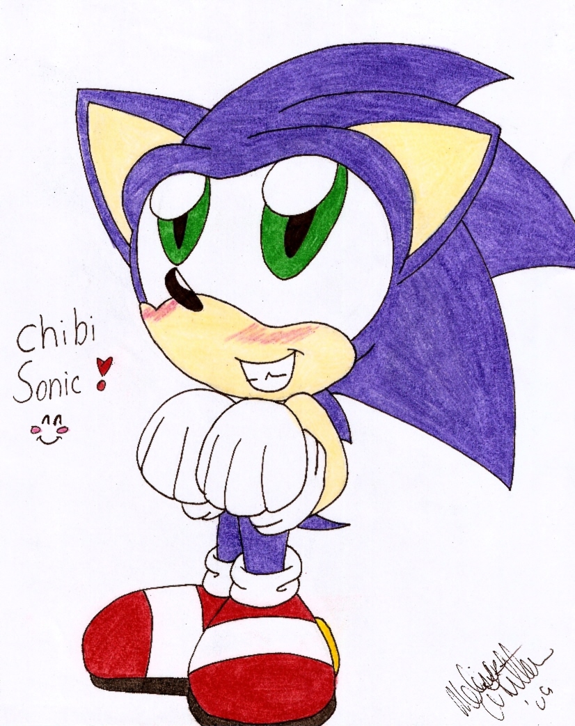 CHIBI Sonic!!! by Melvintomm