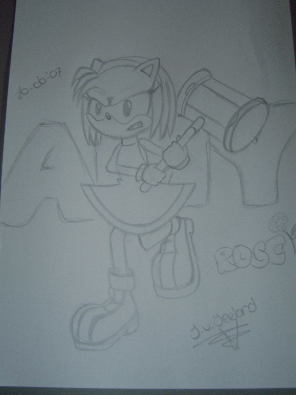Angry Amy Rose by MetalHarpey